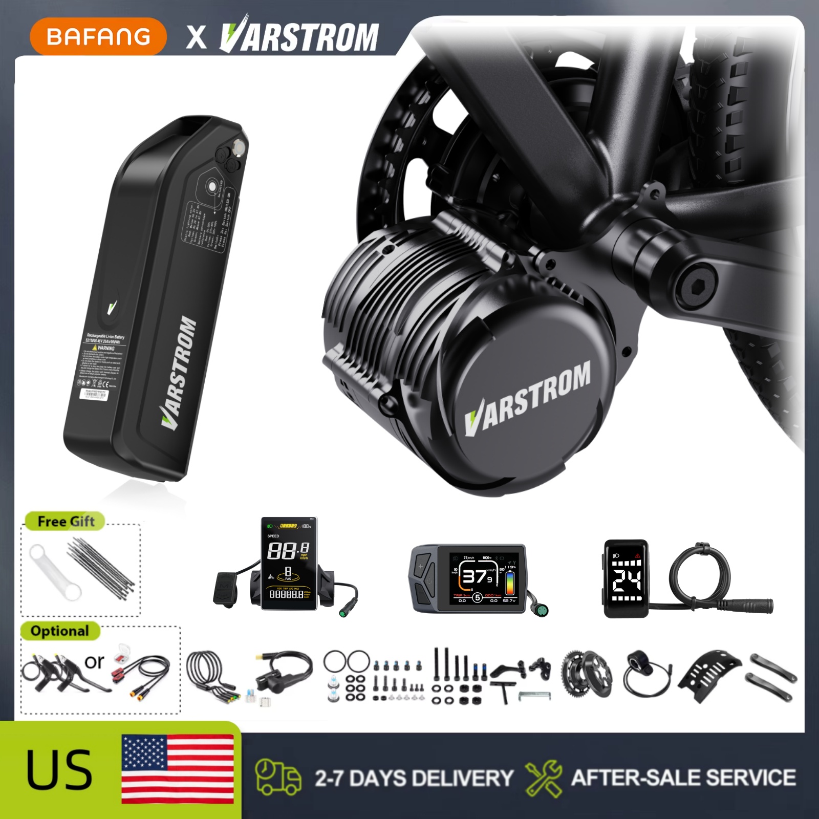 Tongsheng TSDZ2B 500W TSDZ8 75 - đánh giá và giá Side Hung Mid Drive Motor Kit