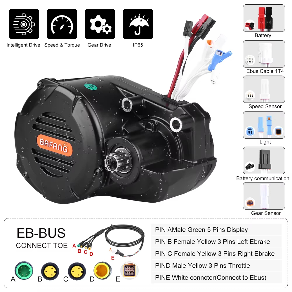 Ebike Bafang M620 G510 48/52V  - đánh giá và giá Mid Drive Conversion Kit 1000W